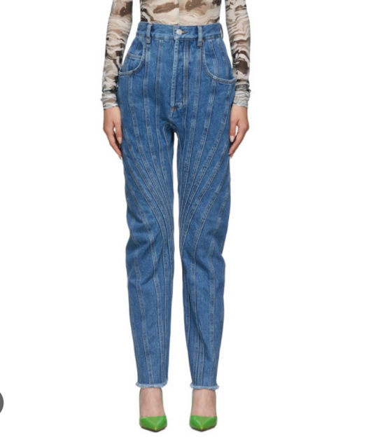 Mugler / Spiral Jeans / 38 (=10) (3913008101514686750)