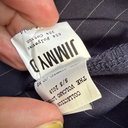 JIMMY D / 'blair' pant in blue pinstripe / 12 (3913104981198330134)