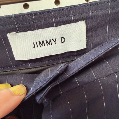 JIMMY D / 'blair' pant in blue pinstripe / 12 (3913104989194530582)