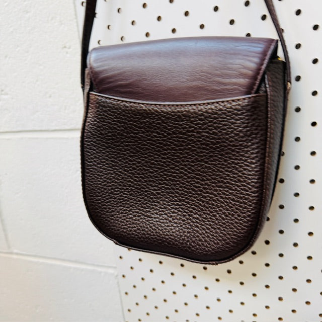 KAREN WALKER / cross body arrow bag / brown leather (3913206214192201103)