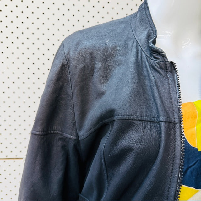 1980s nz vintage / RUSA / soft leather bomber jacket / made in nz / L (3913540598644576814)