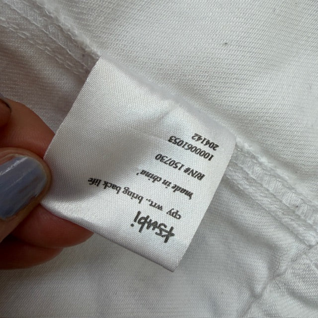 KSUBI / white denim jacket, oversized fit / s (3913640258598918389)