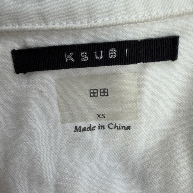 KSUBI / white denim jacket, oversized fit / s (3913640260420824314)