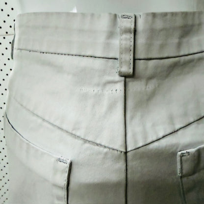 2000s vintage / MARGIELA / white grey a line skirt / s (3913713822223871266)