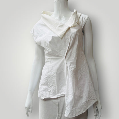 ACLER / sleeveless assymetrical tank / white / 10 (3913714110195767041)