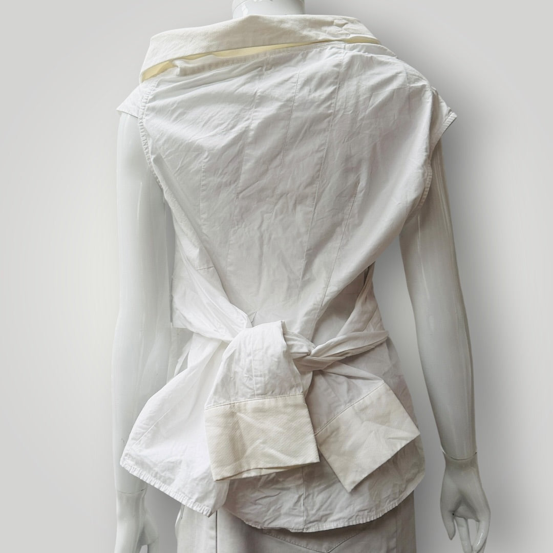 ACLER / sleeveless assymetrical tank / white / 10 (3913714112598620801)