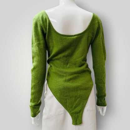 PARIS GEORGIA / cashmere wool bodysuit / green / m (3913714118355370465)