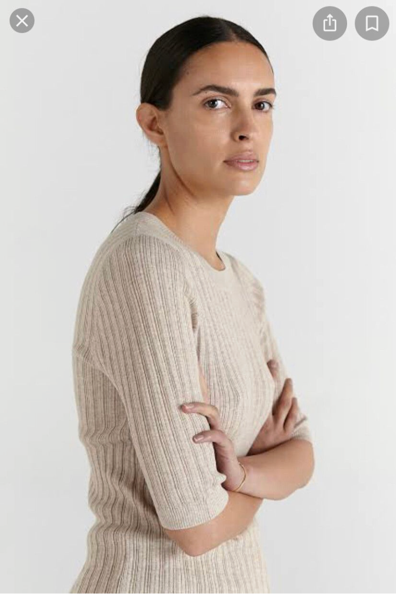 MARLE / layla tee in cotton merino / white / 10 (3914054378471779344)