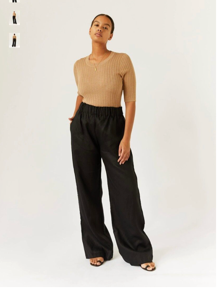 MARLE / layla tee in cotton merino / white / 10 (3914054383273783839)