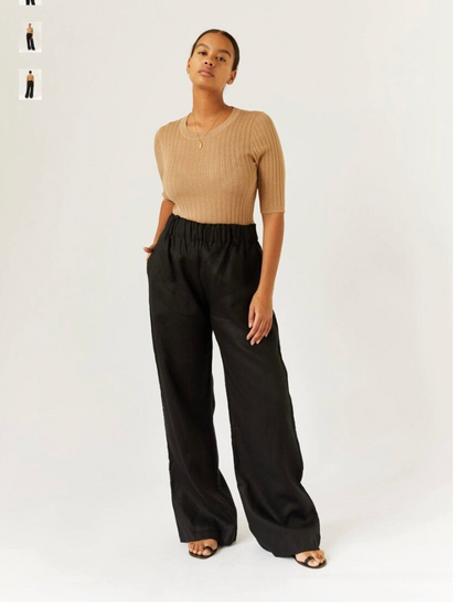MARLE / layla tee in cotton merino / white / 10 (3914054383273783839)