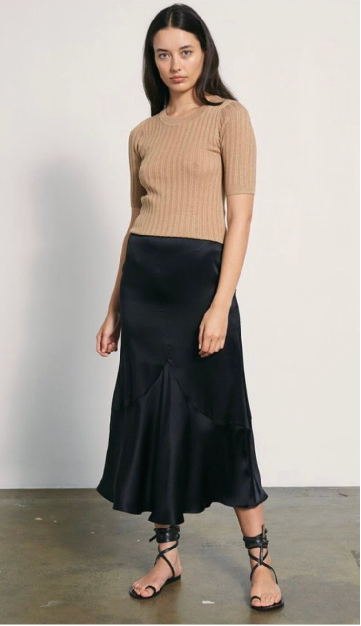 MARLE / layla tee in cotton merino / white / 10 (3914054389869296613)