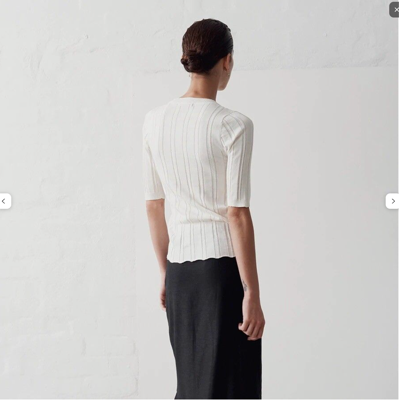 MARLE / layla tee in cotton merino / white / 10 (3914054487066324828)