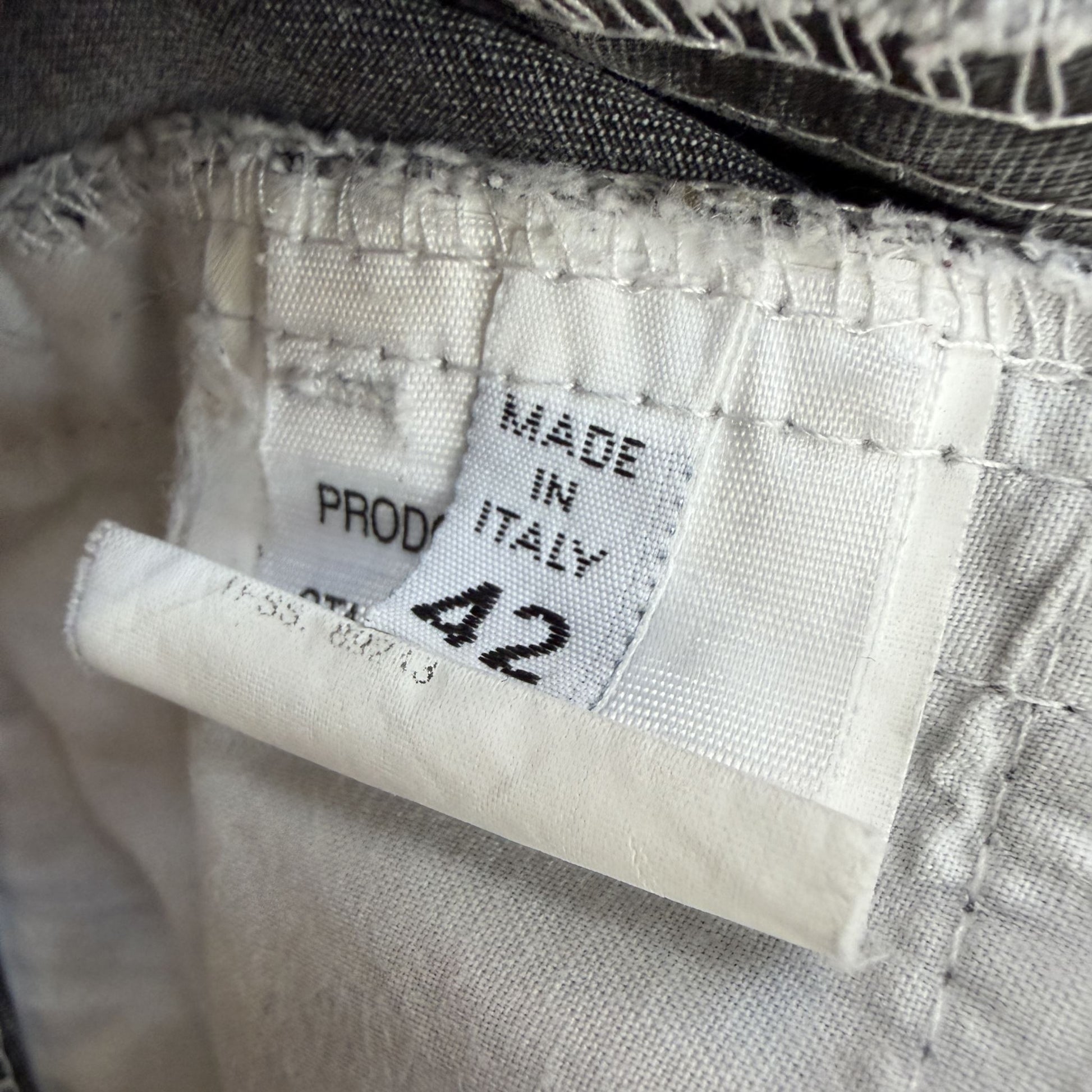 2000s vintage / MARGIELA / white grey a line skirt / s (3914054732400202499)