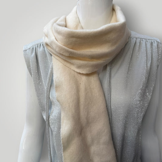 scottish / merino cashmere scarf / cream (3914056318034723333)