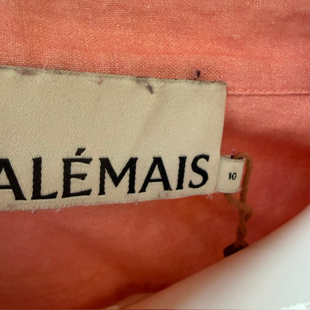 ALEMAIS / ursula bishop sleeve linen shirt / 10 (3914078623979762944)