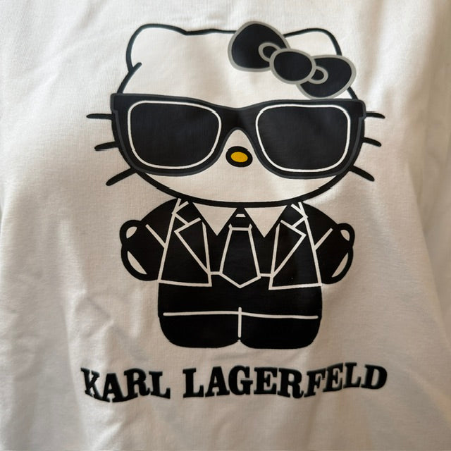 KARL LAGERFIELD x HELLO KITTY / graphic longsleeved tee / s (3914078686333592213)