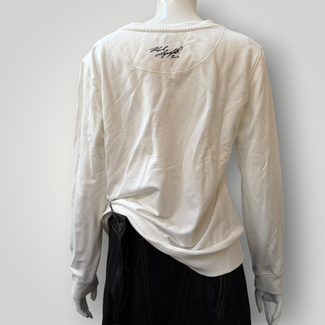 KARL LAGERFIELD x HELLO KITTY / graphic longsleeved tee / s (3914078856704326826)