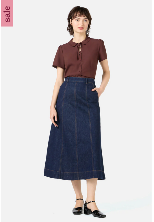 PRINCESS HIGHWAY / ophelia denim skirt / grey black / m (3914136314384841637)