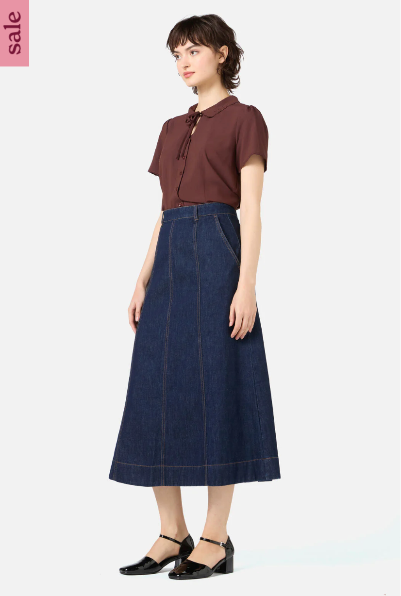 PRINCESS HIGHWAY / ophelia denim skirt / grey black / m (3914136316330720112)