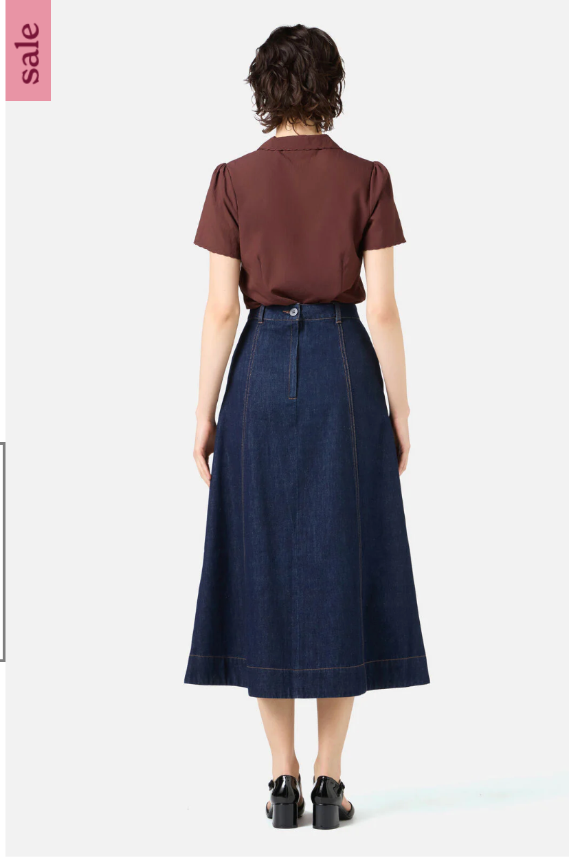 PRINCESS HIGHWAY / ophelia denim skirt / grey black / m (3914136318182172651)