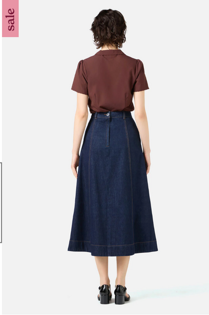 PRINCESS HIGHWAY / ophelia denim skirt / grey black / m (3914136318182172651)