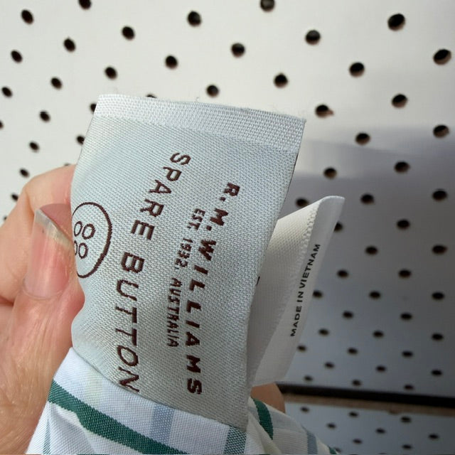 RM WILLIAMS / 'hervey' short sleeved check shirt / XXL (3914151229452476351)