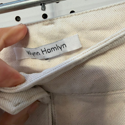 WYNN HAMLYN / womens straight jeans in ivory / 10 (3914151314632376444)