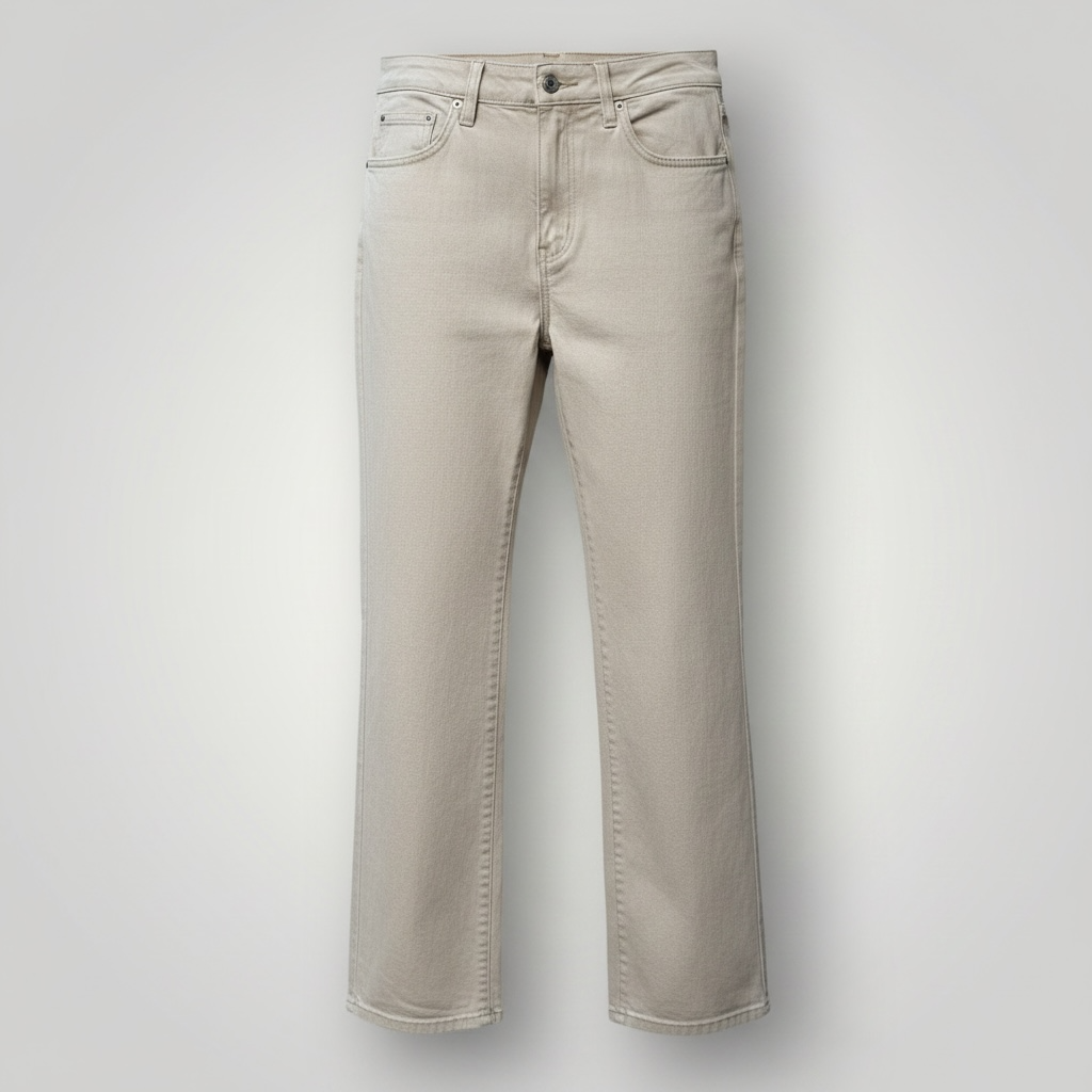 WYNN HAMLYN / womens straight jeans in ivory / 10 (3914152107442693305)