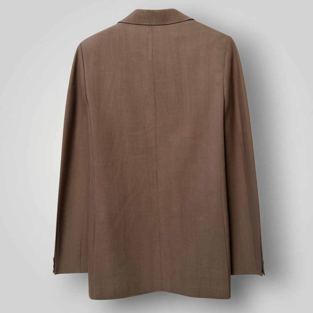 1960s vintage / HARDY AIMES for hepworths / pinstriped brown wool suit / small (3914152135514814525)