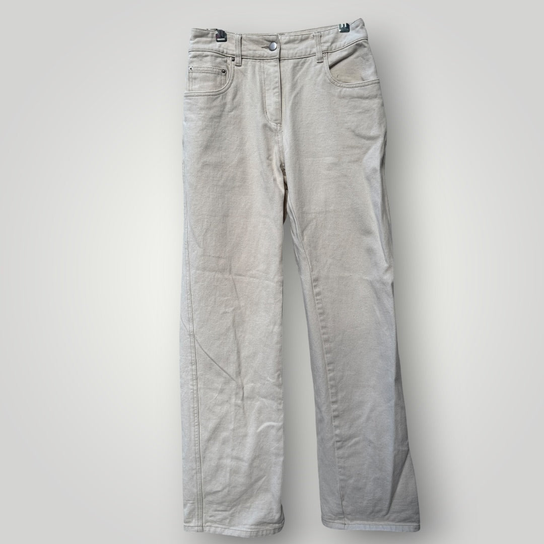 WYNN HAMLYN / womens straight jeans in ivory / 10 (3914152157234543876)