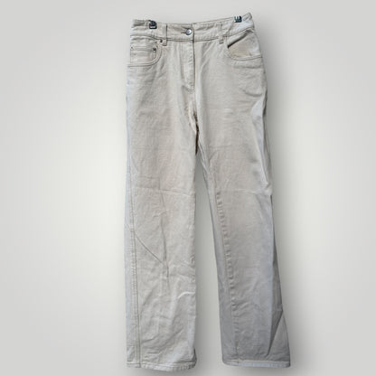 WYNN HAMLYN / womens straight jeans in ivory / 10 (3914152157234543876)