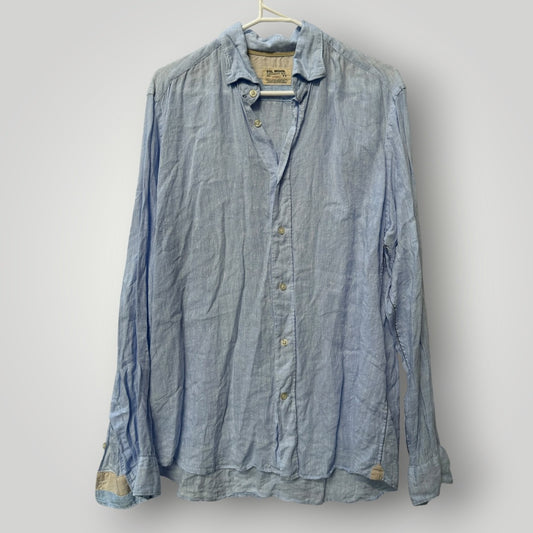 FIL NOIR / linen designer shirt / (3914152179601245750)