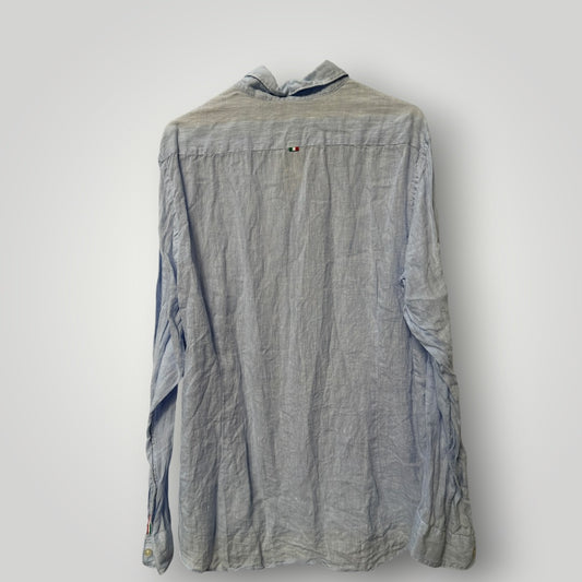 FIL NOIR / linen designer shirt / (3914152181360012170)