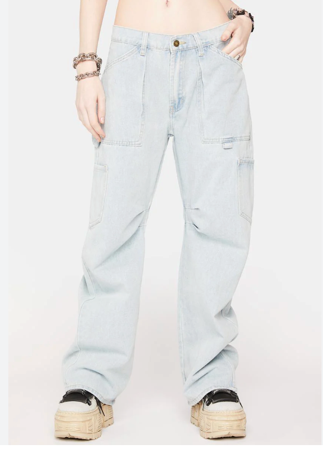 Lioness / Miami Vice cargo jeans / light wash / s (3914222810536320742)