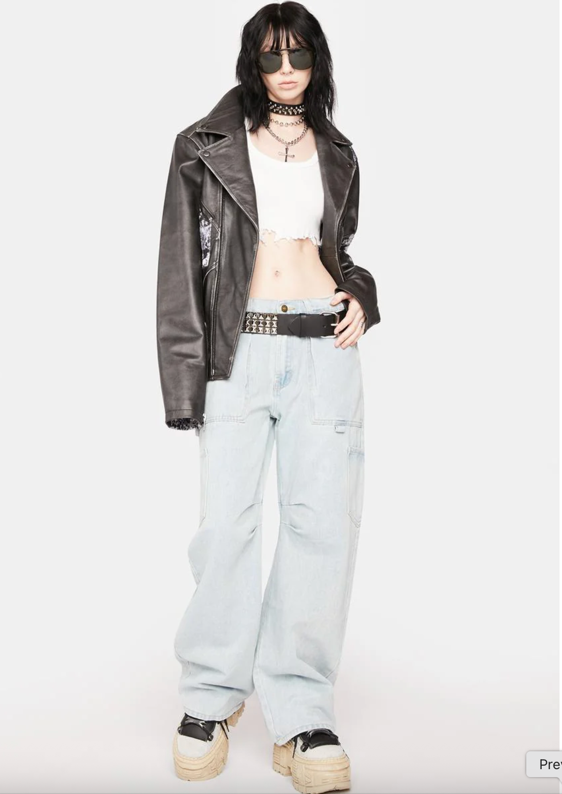 Lioness / Miami Vice cargo jeans / light wash / s (3914222816204680926)