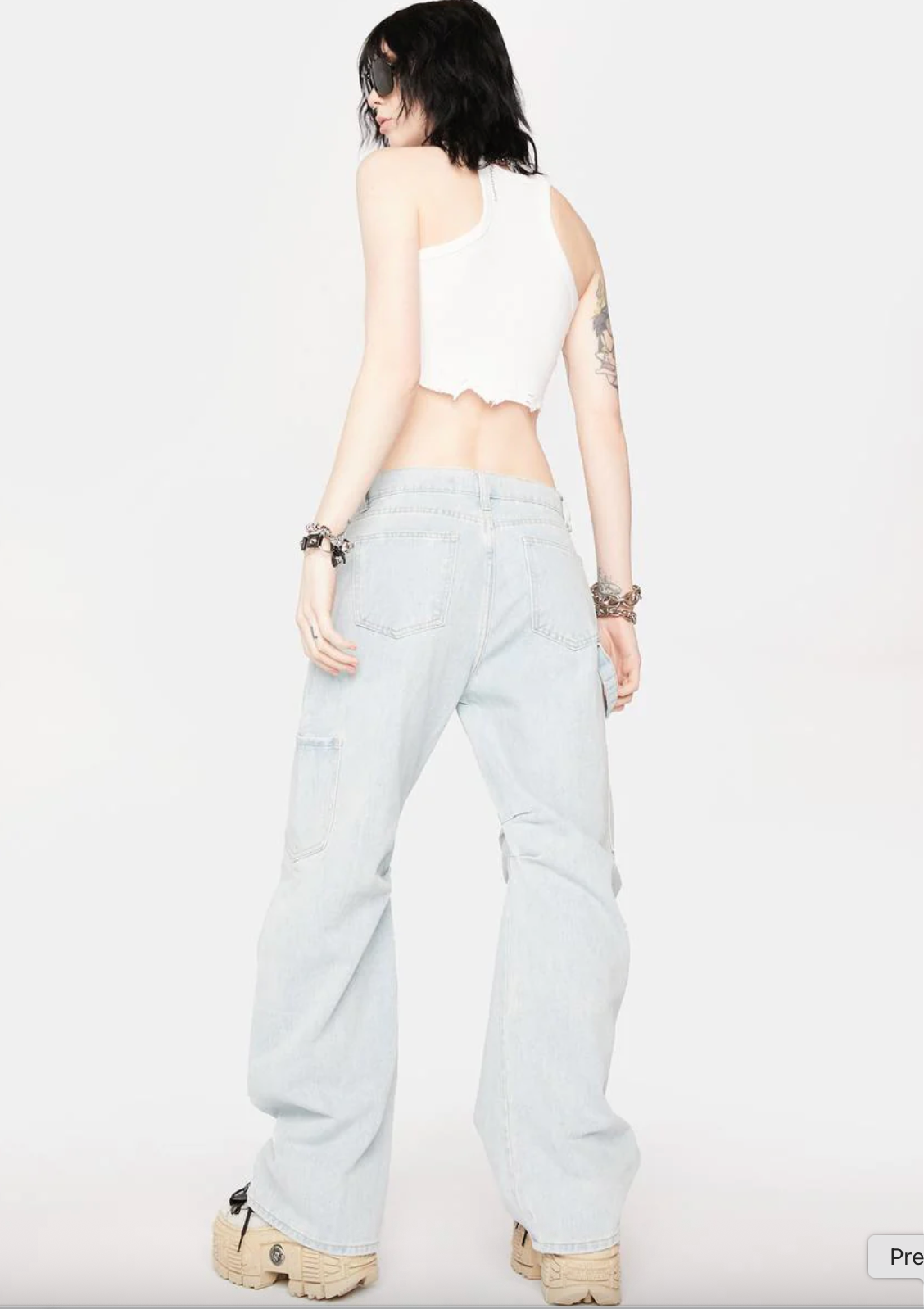 Lioness / Miami Vice cargo jeans / light wash / s (3914222818324934129)