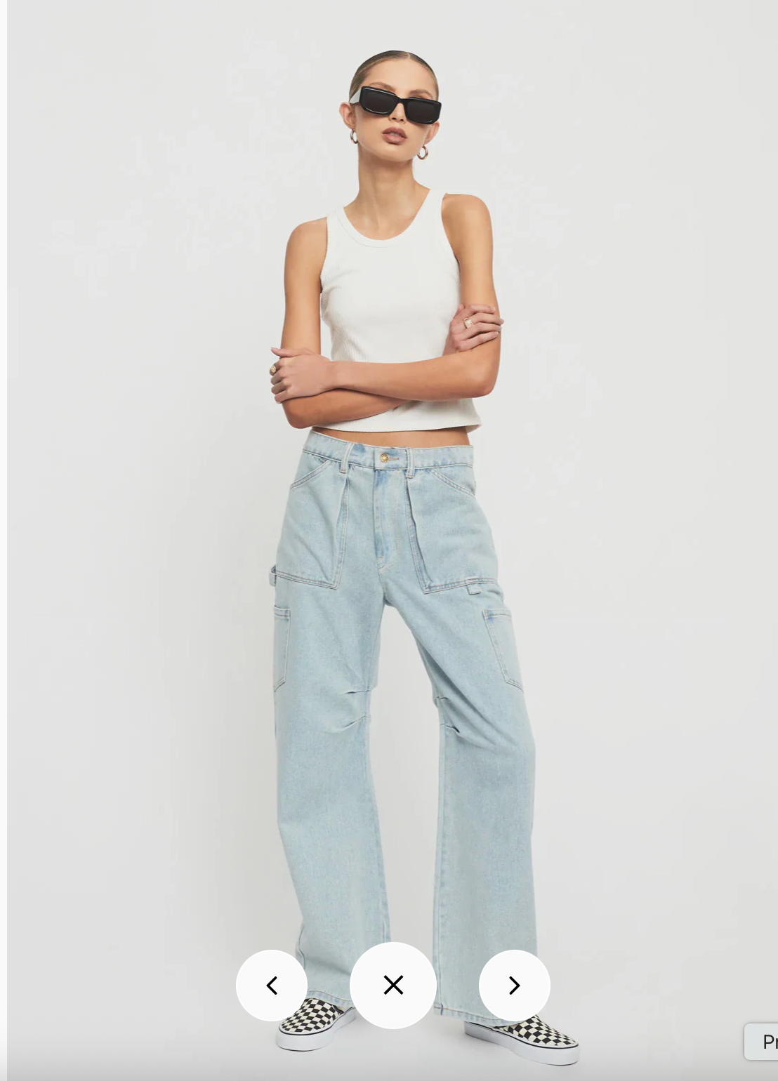 Lioness / Miami Vice cargo jeans / light wash / s (3914222821247892400)