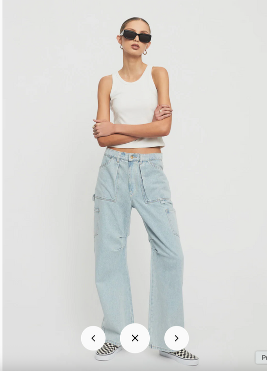 Lioness / Miami Vice cargo jeans / light wash / s (3914222821247892400)