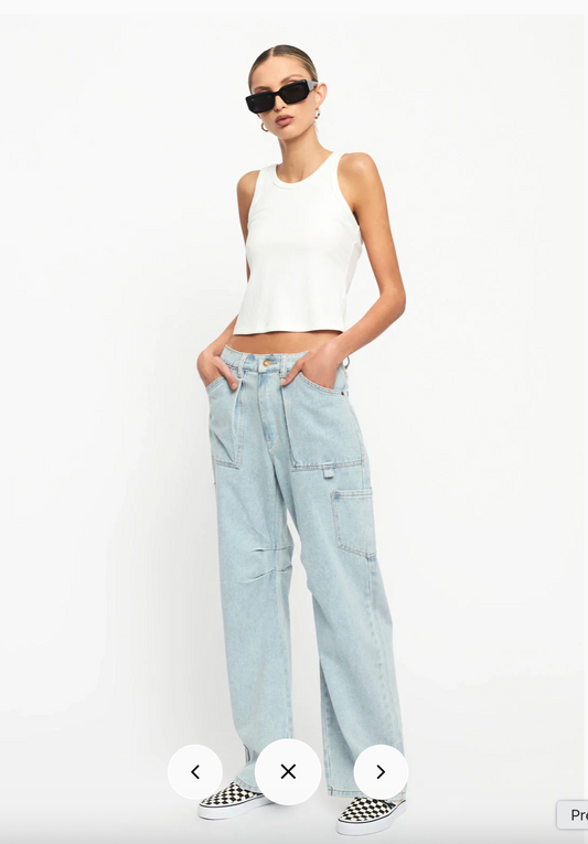 Lioness / Miami Vice cargo jeans / light wash / s (3914222823446203582)
