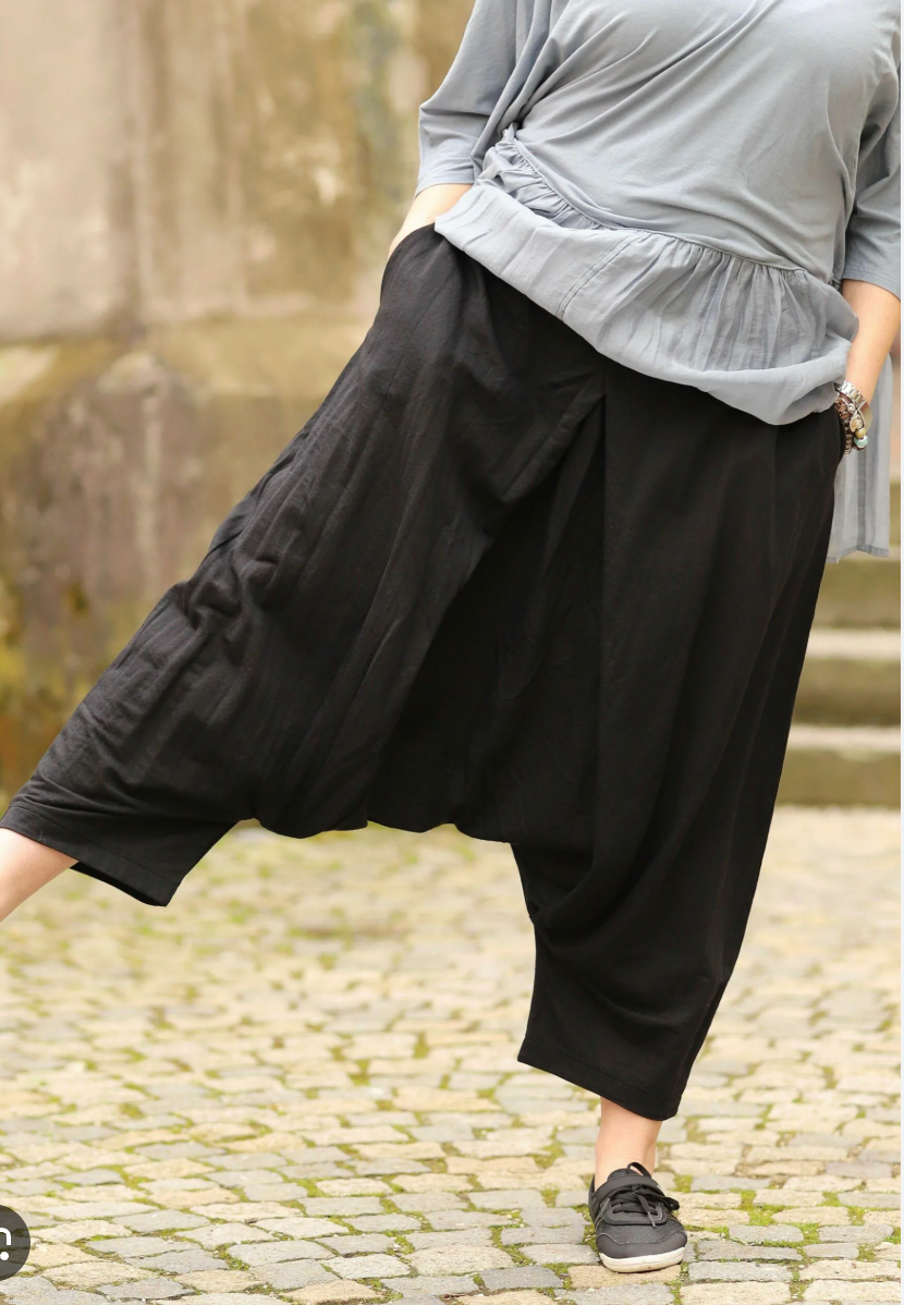 RUNDHOLZ / black label / drop crotch culottes / L (3914224871873821042)