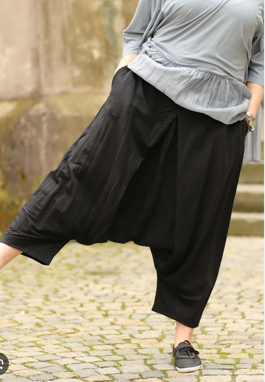 RUNDHOLZ / black label / drop crotch culottes / L (3914224871873821042)