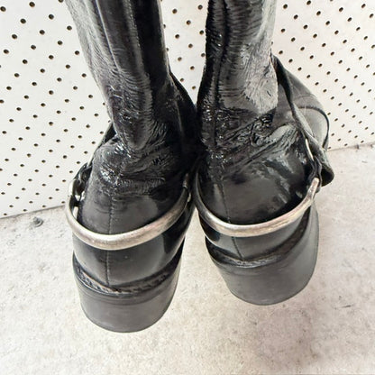 patent leather / knee high boots / 7.5 (3914313676236402516)