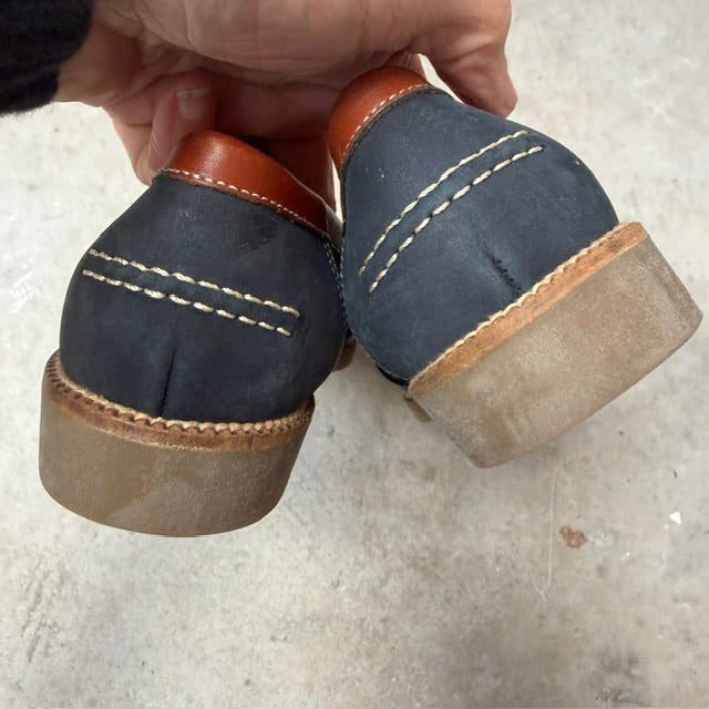 1980s vintage / BALLY / tricolour horsebit leather loafers / 37.5 (3914313689655693799)