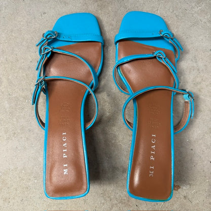 Mi Piaci / Delaney Strappy Sandal / vibrant blue leather / 40 / $260rrp (3914313773944274118)