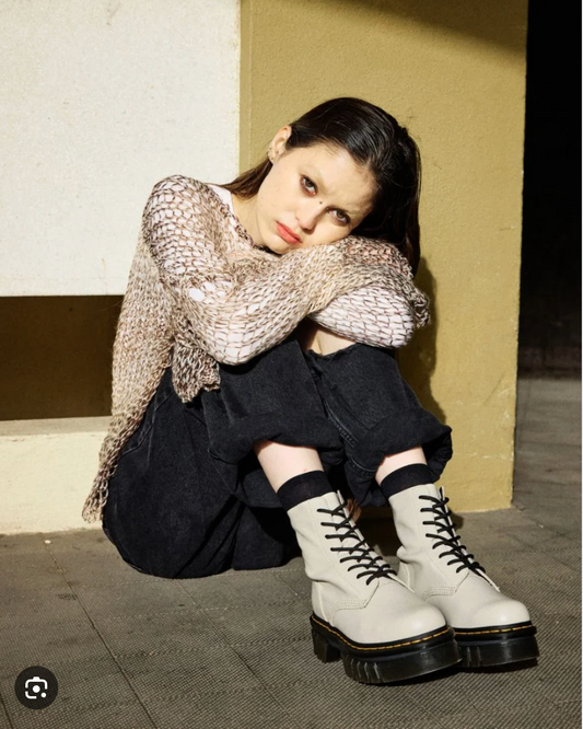 Dr. Martens Audrick 8-Eye Boot in Vintage Taupe / as new in box / 39 (3914677050571688847)