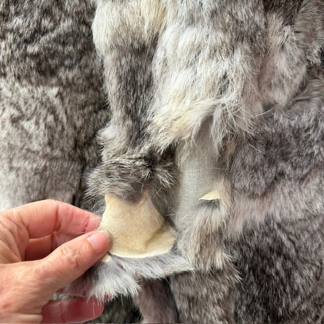 1970s vintage / SERGIO VALENTE / rabbit fur coat / genuine / s/m (3914752510156191922)