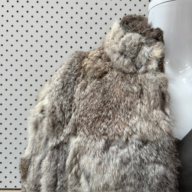 1970s vintage / SERGIO VALENTE / rabbit fur coat / genuine / s/m (3914752513218251631)