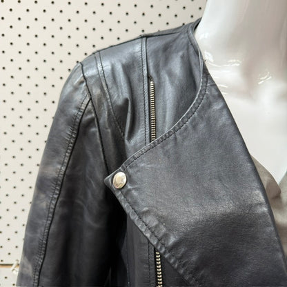 biker jacket / black leather / s/m (3914752538232893671)