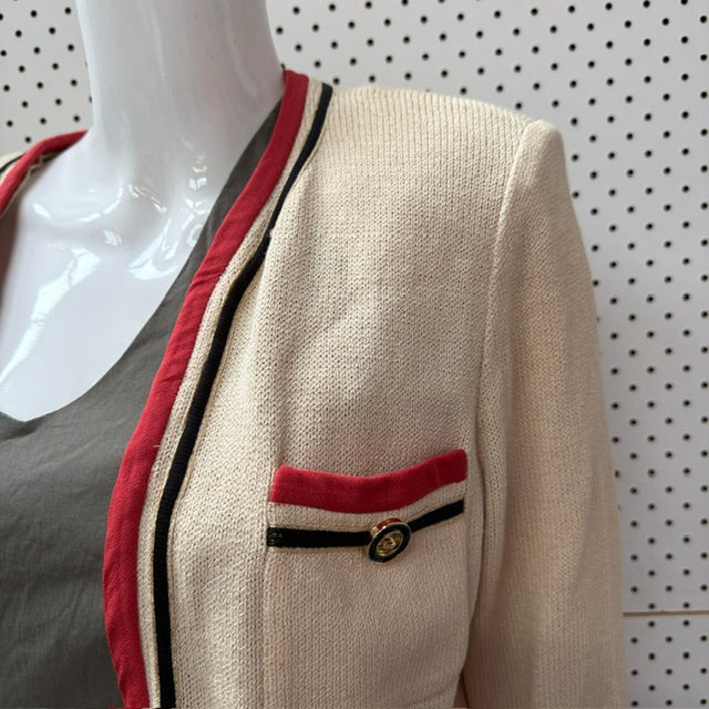 1990s vintage / ST JOHN COLLECTION by marie gray / chanel like jacket / s (3914752653759637565)
