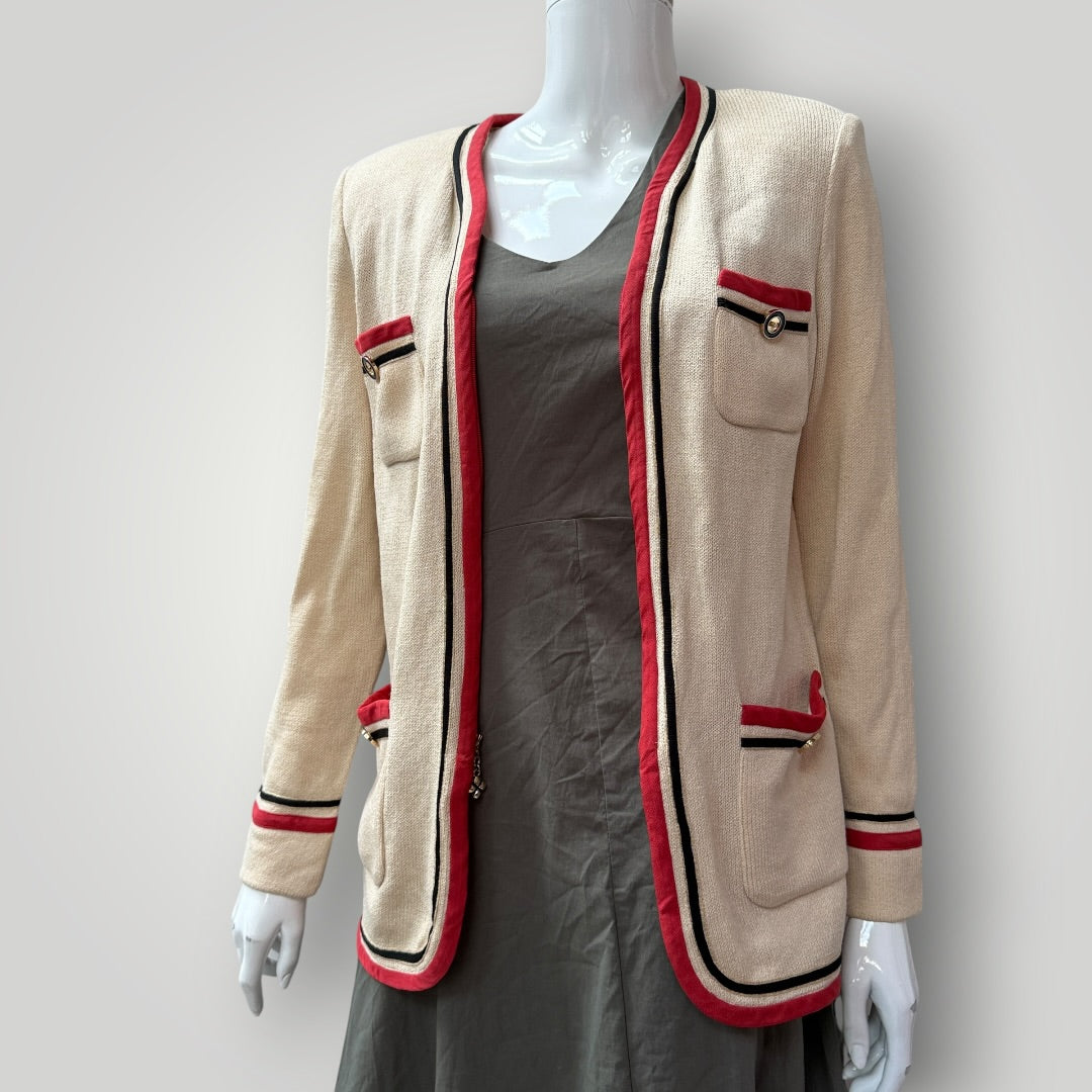 1990s vintage / ST JOHN COLLECTION by marie gray / chanel like jacket / s (3914752955424400178)